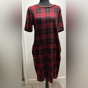 Sweet Claire Knee Length Dress - L - Red - Used